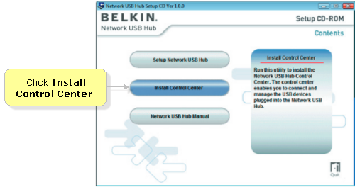 Belkin network usb hub control center software download